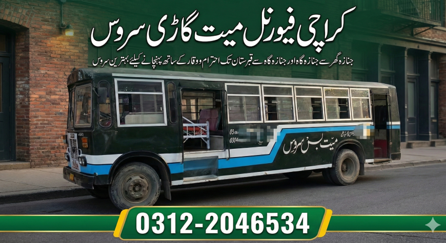 karachi funeral deadbody Mayyat Bus service