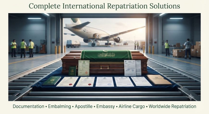 International dead body repatriation and human remains transportation from Pakistan